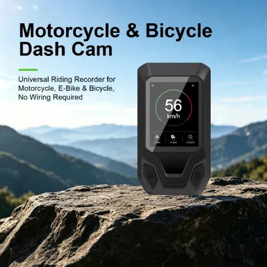 4K Kamera za bicikl s GPS-om, 2" zaslonom, EIS stabilizacijom i LED svjetlom