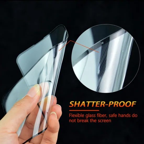 Nano 5D ochranné tvrzené sklo, iPhone 15, černé