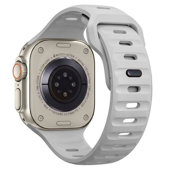 Tech-Protect Silicone Line narukvica, Apple Watch 8 / 9 / 10 / 11 / 12 / SE / Ultra (44 / 45 / 46 / 49 mm), siva