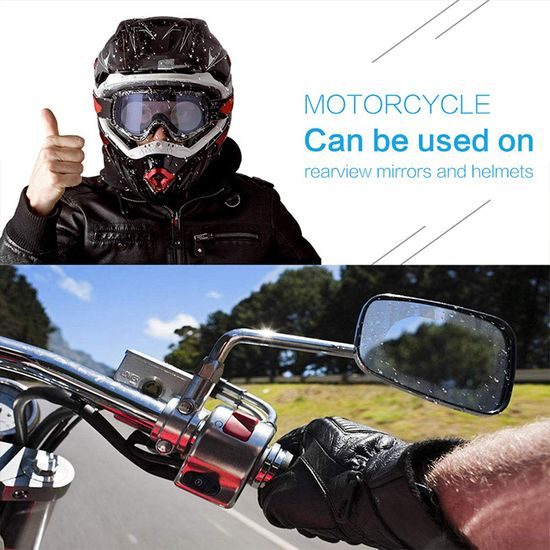 Techsuit Φιλμ Αντι-Συμπύκνωσης (2 Συσκευασίες) για Καθρέφτη Αυτοκινήτου, 95x135mm, Διάφανο