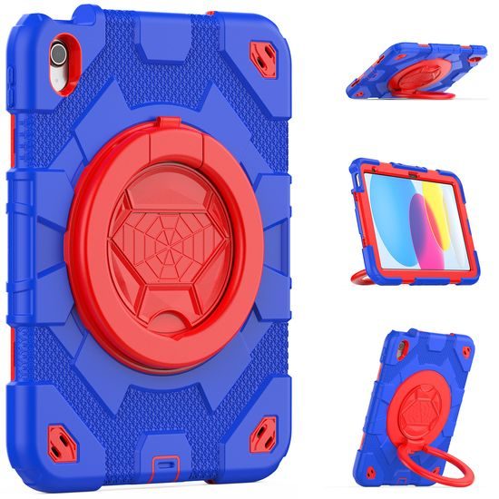 JP Kids360 etui za tablico, iPad 10.9 2022 (iPad 10) / iPad 11 2025 (iPad 11), modro-rdeč