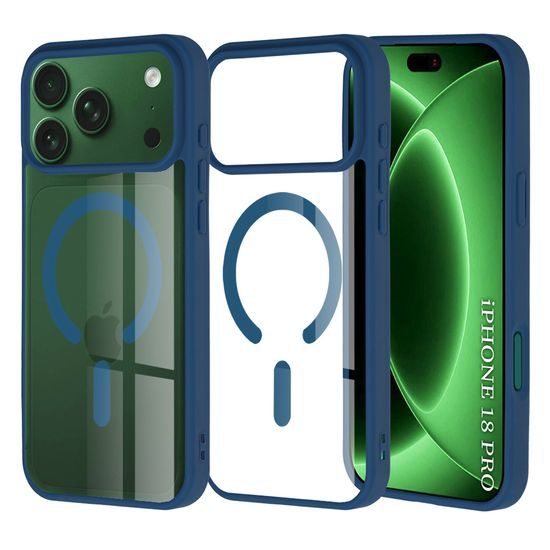 Etui Techsuit MagSafe Pro, iPhone 17 Pro / 18 Pro, niebieskie