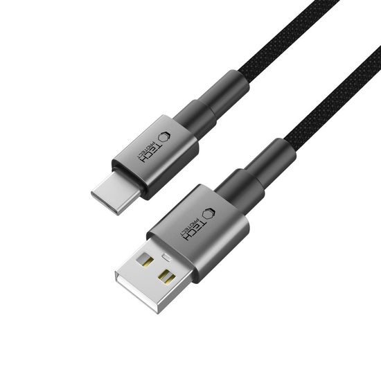 Tech-Protect UltraBoost DNA kábel USB-C, 15W/3A, 1m, sivý