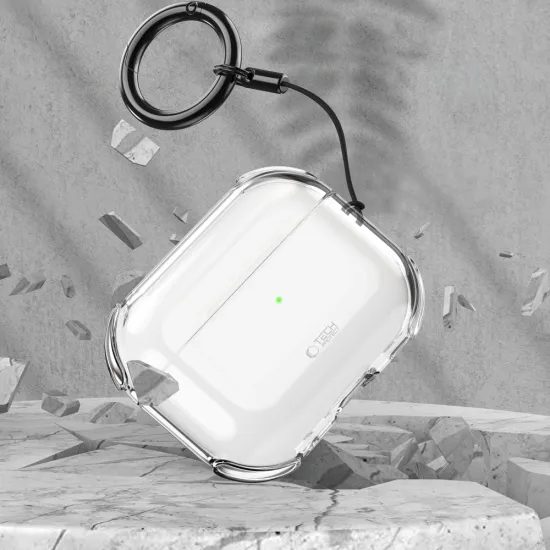 Tech-Protect Bounce θήκη, Apple AirPods Pro 3, διάφανη