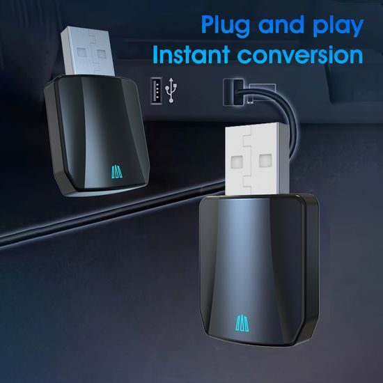 Ασύρματος Προσαρμογέας για CarPlay και Android Auto, Plug & Play, ABS, CA15