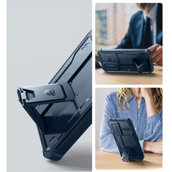 Dexnor 360 Kickstand Camprotector Θήκη Samsung Galaxy S25 Plus, Μπλε