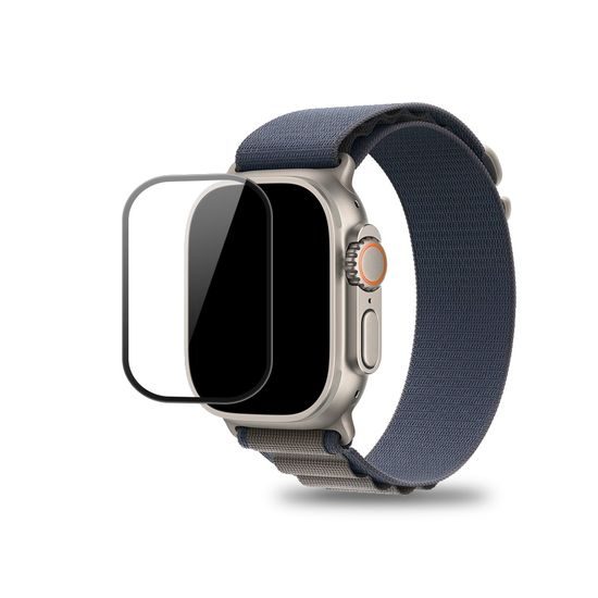 Σετ 2 Σκληρυμένων Γυαλιών PMMA με Εφαρμοστήρα, Apple Watch 7 / 8 / 9, 45 mm, μαύρα