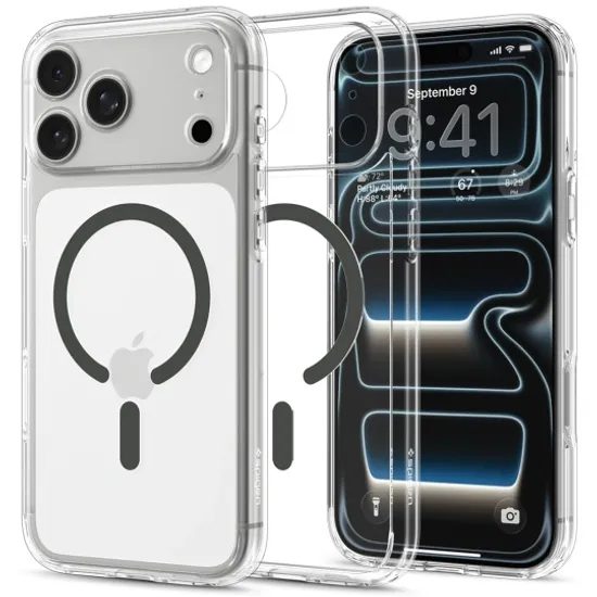 Spigen Ultra Hybrid Mag s MagSafe, iPhone 17 Pro / 18 Pro, grafit