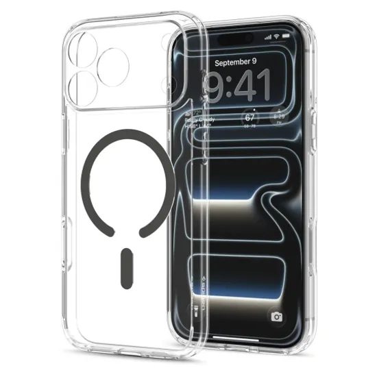 Spigen Ultra Hybrid Mag s MagSafe, iPhone 17 Pro / 18 Pro, grafit