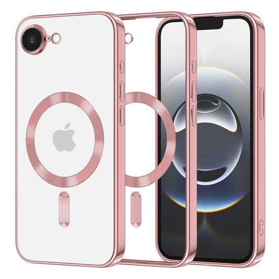 Techsuit Luxury Crystal MagSafe, iPhone 16e, ροζ