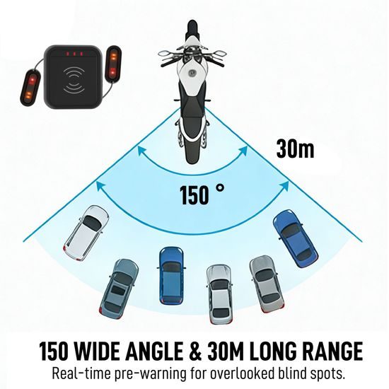 MotoGuard BSD Pro Radar mrtvog kuta za motocikle