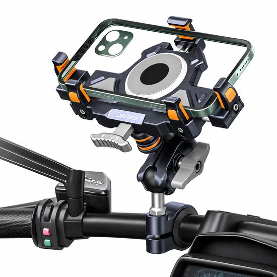 LanParte UBA-M Suport Premium pentru Telefon Motocicletă cu Amortizare Vibrații
