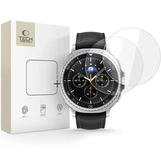 Tech-Protect Σκληρυμένο γυαλί Glass Fit+, Samsung Galaxy Watch 8 Classic (46 mm), 2 τεμάχια