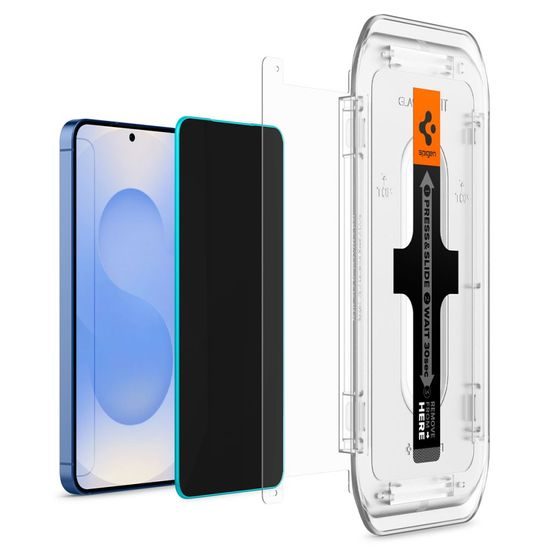 Spigen Glass.TR EZFit Privacy s aplikátorem, 2 kusy, Tvrzené sklo, Samsung Galaxy S24 / S25