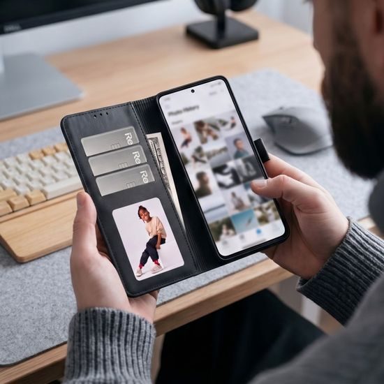 Θήκη Tech-Protect Wallet, Xiaomi Redmi Note 17 Pro Max 5G, μαύρη