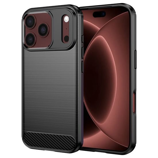 Etui Carbon, iPhone 17 Pro Max / 18 Pro Max, czarne
