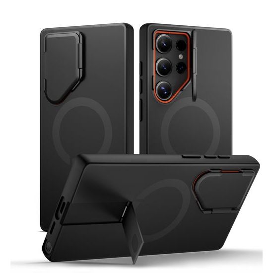 Suritch MagSafe Kickstand Camprotector obal Samsung Galaxy S24 Ultra, černý