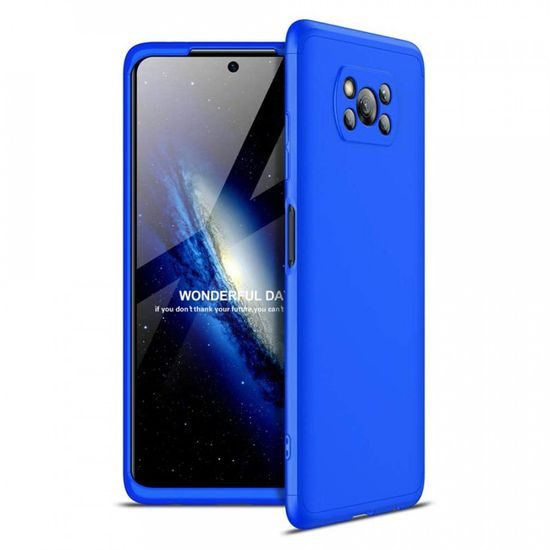 360° obal na telefon Xiaomi Poco X3 modrý