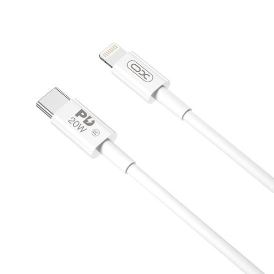 Καλώδιο XO NB-Q189A PD USB-C - Lightning, 1 m, λευκό