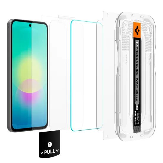 Spigen Glas.TR EZ Fit Pro z aplikatorem, 2 sztuki, Szkło hartowane, Samsung Galaxy A27 5G