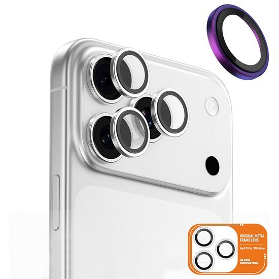 Blueo Original Metal Frame προστατευτικό τζάμι για φακό κάμερας, iPhone 17 Pro / 17 Pro Max, έγχρωμο