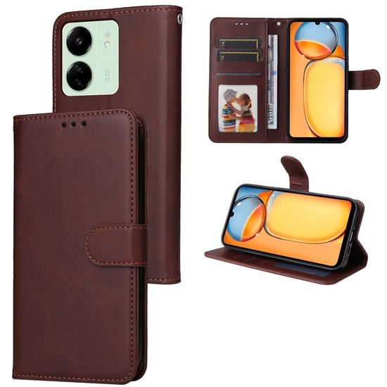 Magnet Case, Xiaomi Redmi 13C, hnedý