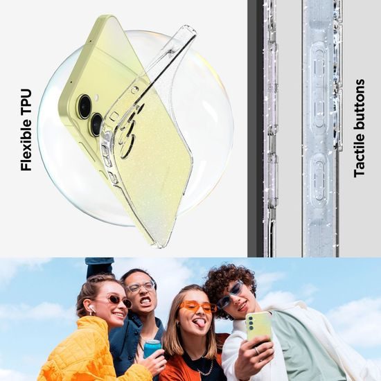Spigen Liquid Crystal Handyhülle, Samsung Galaxy A55 5G, Glitter Crystal