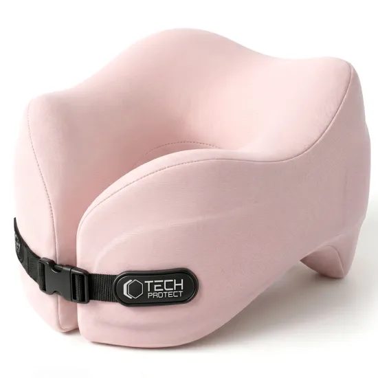 Tech-Protect ComfortRest Cestovní polštář za krk, růžový