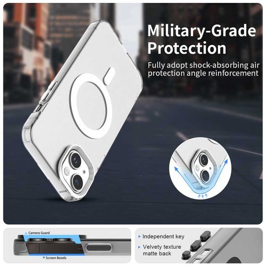 Techsuit CandyCase MagSafe, iPhone 14, λευκό