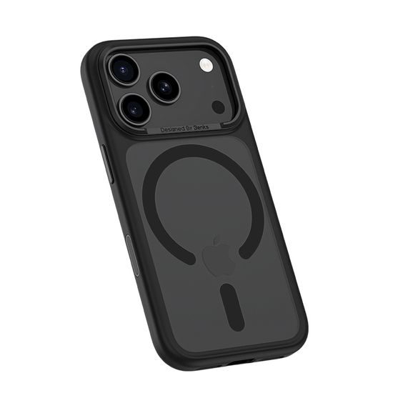 Benks Magnetic Mist θήκη Metal Frame, iPhone 17 Pro Max, μαύρη