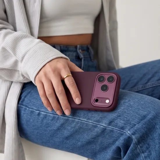 Tech-Protect Uniq MagSafe CC obal, iPhone 17 Pro / 18 Pro, vínový