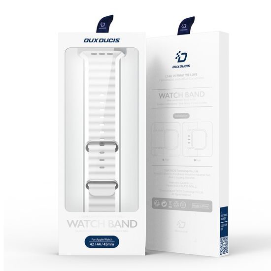 Dux Ducis Strap λουράκι, Apple Watch 8 / 7 / 6 / 5 / 4 / 3 / 2 / SE 1 / 2 / 3 (41 / 40 / 38 mm), λευκό