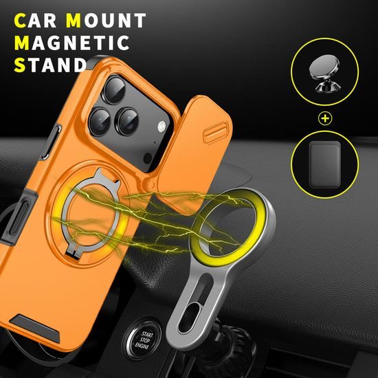 Camslide Stand etui, iPhone 17 Pro, oranžen