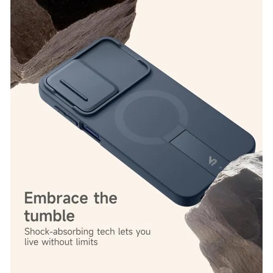 Suritch MagSafe Kickstand Camprotector maska Samsung Galaxy A57, plava