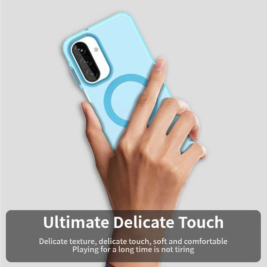 Techsuit CandyCase MagSafe Schutzhülle für Samsung Galaxy A27 5G - Magnetische Hülle mit Stoßschutz - Blau