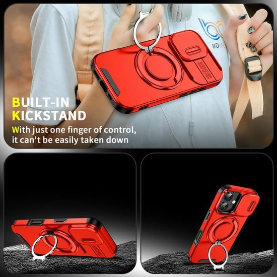 Θήκη Camslide Stand, iPhone 17, κόκκινη