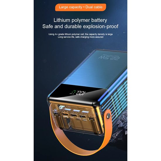 Power Bank 100.000 mAh, 22.5W Super Fast Charge, μαύρο