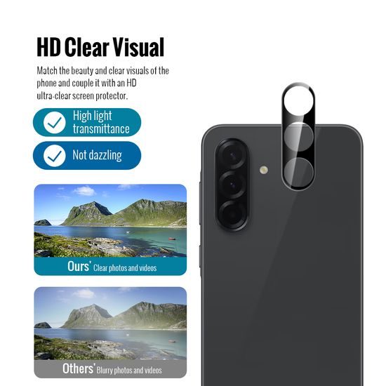 JP 5D Combo pack, Sada 2 5D tvrzených skel a 2 sklíček na fotoaparát, Samsung Galaxy A37