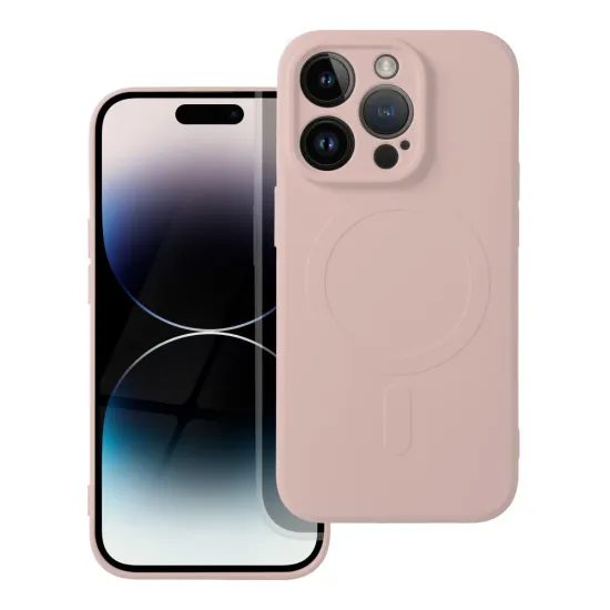 Tok Silicone Mag Cover, iPhone 14 Pro Max, rózsaszín
