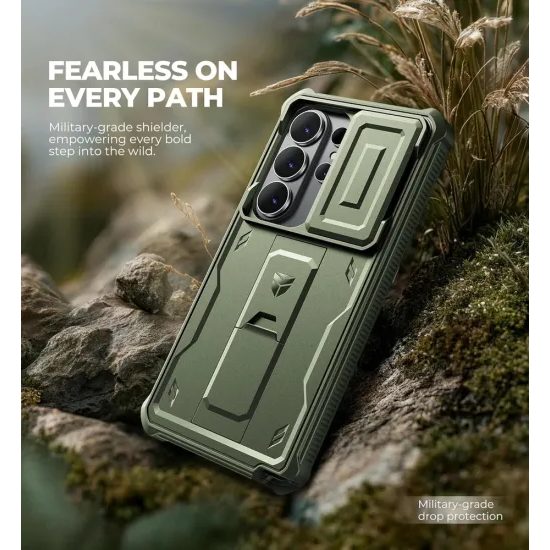 Dexnor 360 Kickstand Camprotector etui Samsung Galaxy S26 Ultra, zielone