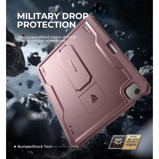 Dexnor 360 Kickstand Hülle für iPad Air 13 2024, Rosa