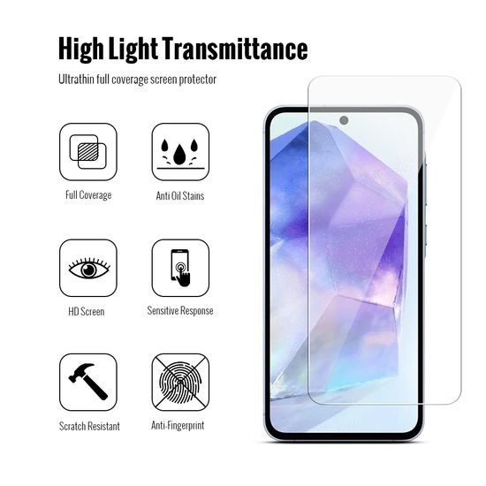 Πακέτο JP Combo, Σετ 2 προστατευτικών γυαλιών και 2 καλυμμάτων φακού, Samsung Galaxy A56