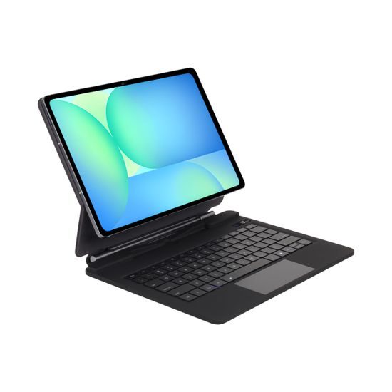 JP Magnetic Keyboard θήκη tablet με οθόνη, Samsung Galaxy Tab S10 FE+, μαύρη