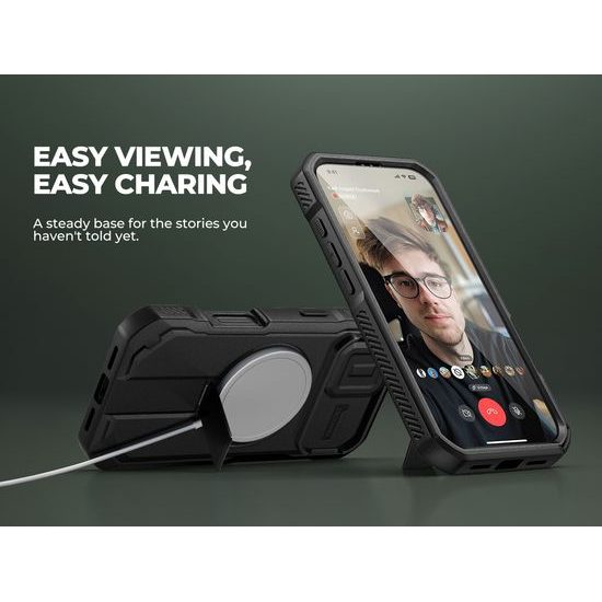 Dexnor MagSafe 360 Kickstand Camprotector husă iPhone 17 / 18, negru