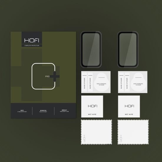 Hofi Hybrid Pro+ Zaštitno kaljeno staklo, Xiaomi Smart Band 8 Active, crna