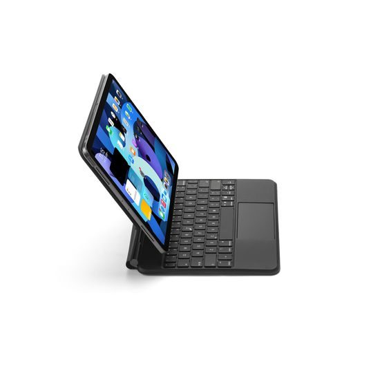 JP Magnetic Keyboard MK04 táblagép tok, iPad Pro 11 2018 / 2020 / 2021 / 2022, iPad Air 4 10.9 2020 / Air 5 10.9 2022 / Air 11 2024, fekete