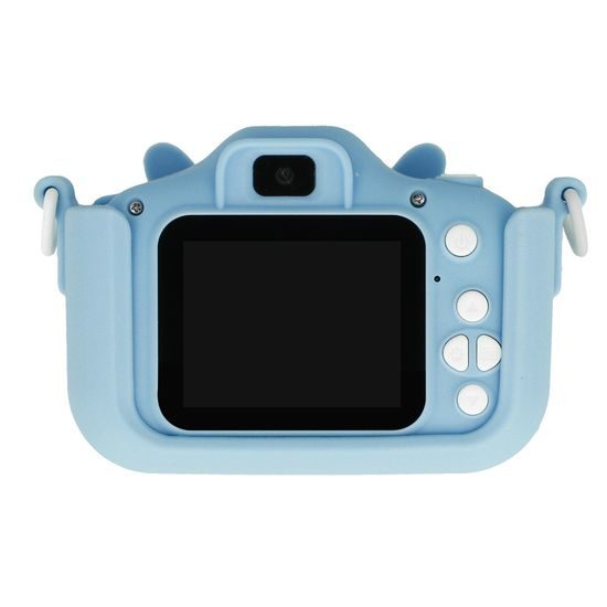 Dětský fotoaparát a kamera C10 s oušky, modrý