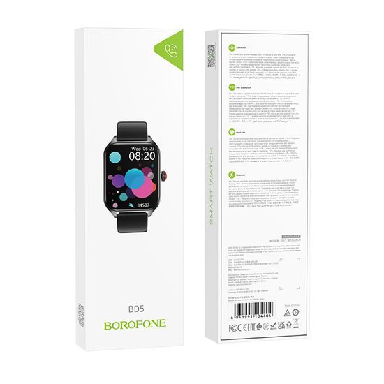 Borofone Smartwatch BD5, negru