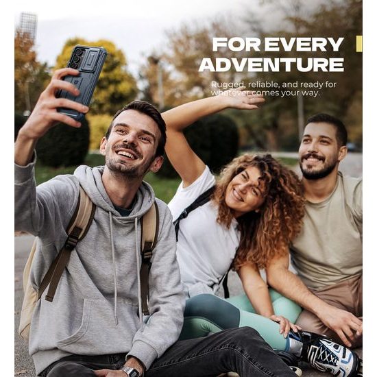 Dexnor 360 Kickstand Camprotector θήκη Samsung Galaxy S25 FE, μπλε