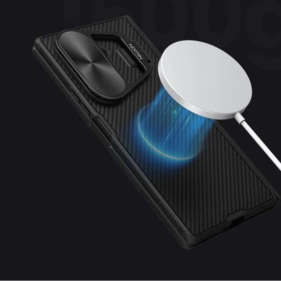 Samsung Galaxy Z Fold 7 aizsargvāciņš – Nillkin CamShield Prop Magnetic Metal Lens – melns
